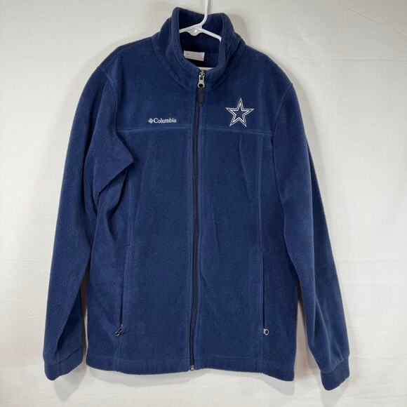 Columbia Fleece Zip Jacket Youth Large Dallas Cowboys - Picture 1 of 2